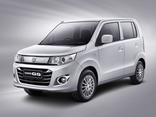 Обои картинки фото автомобили, suzuki, светлый, 2015г, gs, wagon, r, karimun
