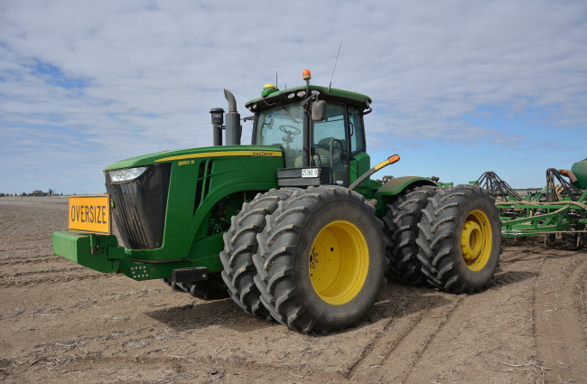 Обои картинки фото john deere, техника, тракторы, трактор, колесный