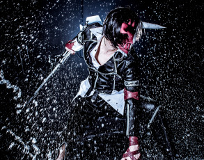 Картинка hero+warz разное cosplay+ косплей hero warz парень дождь оружие игра маска