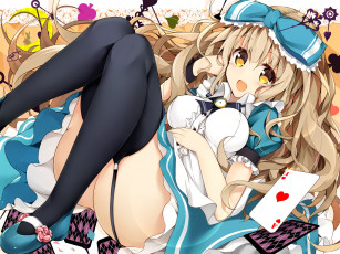 Картинка аниме alice+in+wonderland девушка