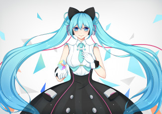 Картинка аниме vocaloid девушка