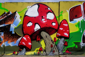 Картинка разное граффити город графити стена