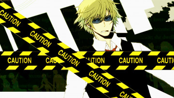 Картинка аниме durarara shizuo heiwajima сигарета очки
