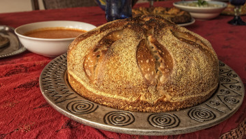 Картинка еда хлеб +выпечка каравай