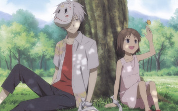 Картинка аниме hotarubi+no+mori+e пара