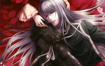 Картинка аниме wand+of+fortune art kagerou usuba will o`wisp visual novel ignis длинные волосы военная форма красные глаза руки