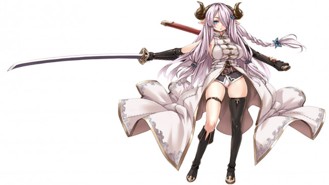 Обои картинки фото аниме, оружие,  техника,  технологии, девушка