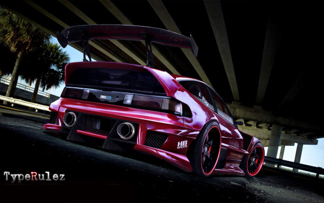 Обои картинки фото автомобили, виртуальный тюнинг, r, type, crx, honda