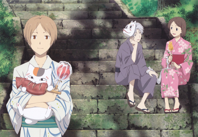 Обои картинки фото аниме, unknown,  другое, кроссовер, натсуме, гин