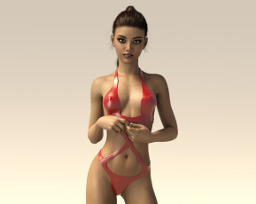 Картинка 3д+графика люди+ people фон взгляд девушка