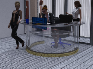 Картинка 3д+графика люди+ people фон взгляд девушки