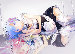 Картинка аниме re +zero+kara+hajimeru+isekai+seikatsu отражение