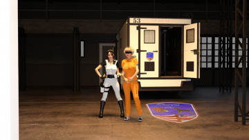 Картинка 3д+графика люди+ people фон взгляд девушки