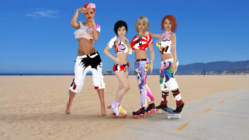 Картинка 3д+графика люди+ people взгляд фон девушки