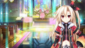Картинка аниме hyperdimension+neptunia девушка взгляд фон