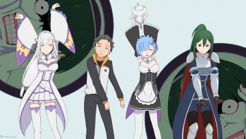 Картинка аниме re +zero+kara+hajimeru+isekai+seikatsu с нуля