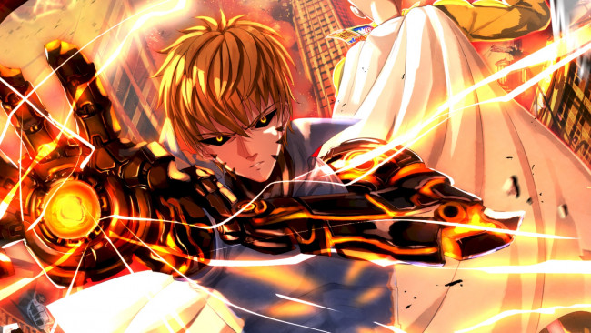 Обои картинки фото аниме, one punch man, генос
