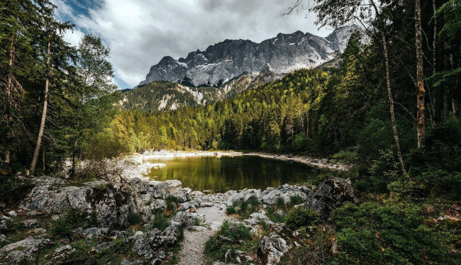 Обои картинки фото природа, пейзажи, лесное, горы, озеро