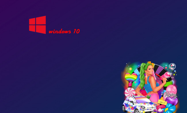 Обои картинки фото компьютеры, windows  10, фон, логотип