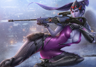 Картинка видео+игры overwatch девушка убийца widowmaker