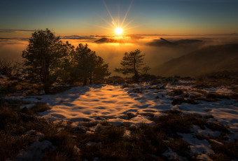 Картинка природа восходы закаты простор