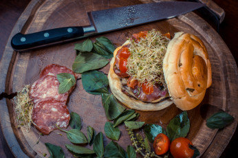 Картинка еда бутерброды +гамбургеры +канапе снедь