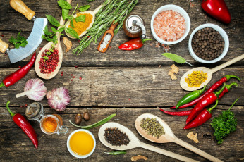 Картинка еда крупы +зерно +специи +семечки специи розмарин чеснок перец