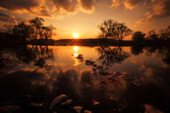 Картинка природа восходы закаты простор