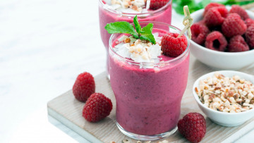 Картинка еда мороженое +десерты мята лакомство десерт малина