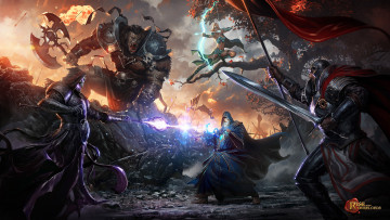 Картинка видео+игры rise+of+the+overlords мужчина девушка существо магия бой