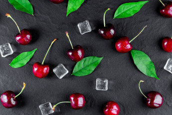 Картинка еда вишня +черешня черешня лед ягоды