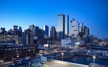 Картинка new+york +usa города нью-йорк+ сша городской вид вечер нью-йорк закат современные здания мегаполис