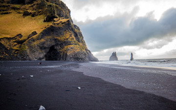 Картинка природа побережье тучи скала