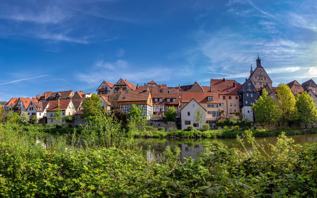 Обои картинки фото besigheim,  germany, города, - пейзажи, немецкие, летние, путешествия, безигхайм, городской, вид, европа, германия, баден-вюртемберг