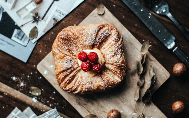 Обои картинки фото еда, пироги, клубника, пирог