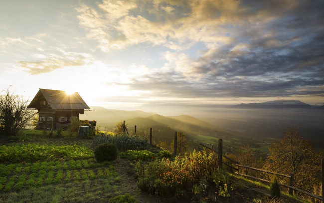Обои картинки фото города, - пейзажи, рассвет