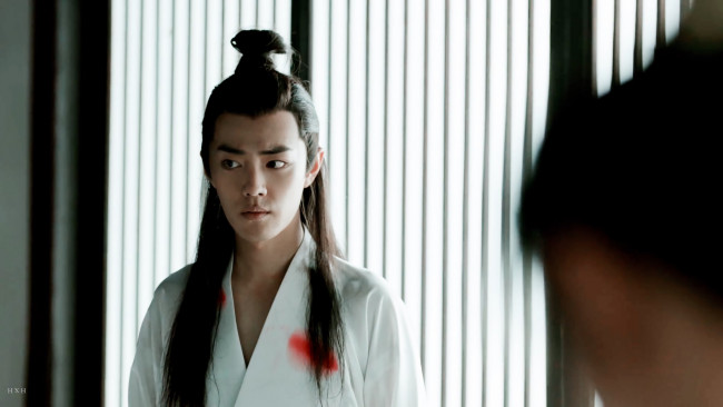 Обои картинки фото кино фильмы, joy of life , qing yu nian, рубашка, кровь, yan, bingyun, янь бинъюнь