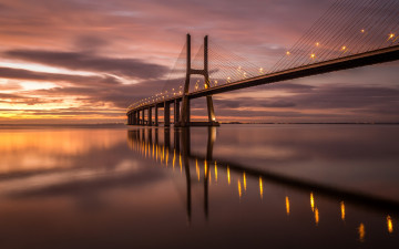 Картинка vasco+de+gama+bridge portugal города -+мосты vasco de gama bridge