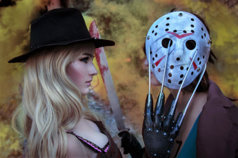 Картинка девушки -+креатив +косплей образы костюмы джейсон фредди крюгер светлана темирова валерия медведева