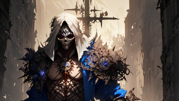 Картинка фэнтези нежить нейросети графика нейроарт ai art нейронные сети рисунки нейро искусство