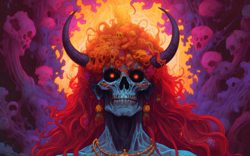 Картинка фэнтези нежить нейросети графика нейроарт ai art нейронные сети рисунки нейро искусство