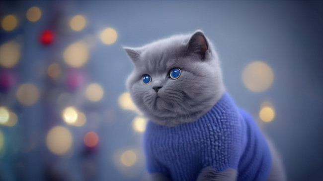 Обои картинки фото 3д графика, животные , animals, нейросети, графика, нейроарт, ai, art, нейронные, сети, рисунки, нейро, искусство, котейка, кот, котик, кошара