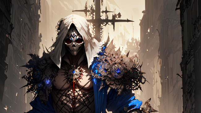 Обои картинки фото фэнтези, нежить, нейросети, графика, нейроарт, ai, art, нейронные, сети, рисунки, нейро, искусство