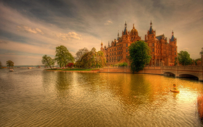 Обои картинки фото schwerin castle, germany, города, замок шверин , германия, schwerin, castle