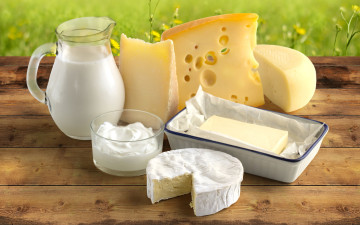Картинка еда масло +молочные+продукты молоко сметана сыр
