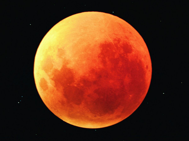 Обои картинки фото долгое, лунное, затмение, космос, луна