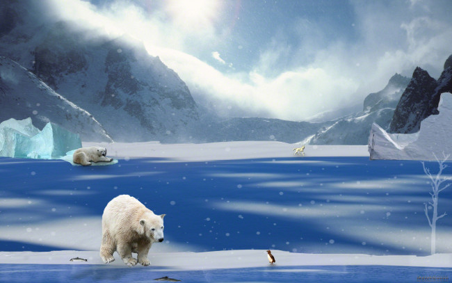 Обои картинки фото 3д, графика, animals, животные