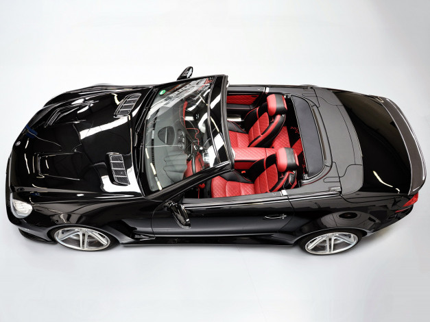 Обои картинки фото prior, design, mercedes, benz, sl, klasse, black, edition, автомобили