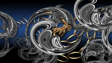 Картинка 3д графика fractal фракталы узор цвета фон