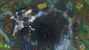 Картинка фэнтези девушки существо девушка лента